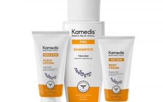 PSO BODY CREAM, SHAMPOO & SCALP LOTION קרם גוף, שמפו וקרם לקרקפת להקלה על יובש וקילופים בעור ובקרקפת