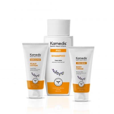 PSO BODY CREAM, SHAMPOO & SCALP LOTION קרם גוף, שמפו וקרם לקרקפת להקלה על יובש וקילופים בעור ובקרקפת